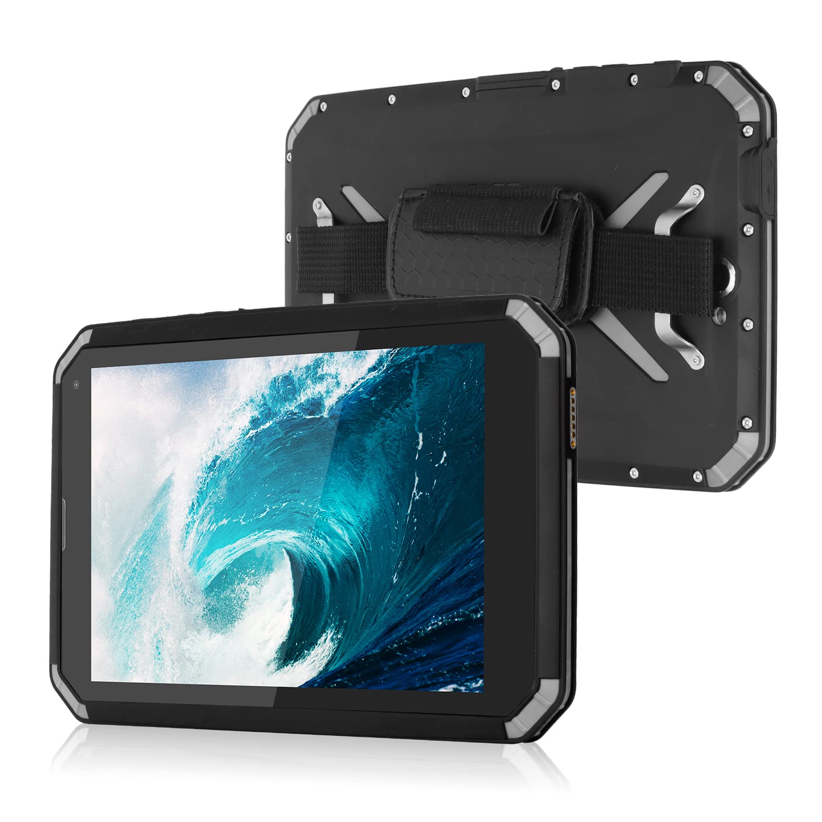 8 inch Rugged Tablet for Android 12, Octa Core Industrial Tablet with Waterproof Drop Proof Enclosure, 4GB RAM 64GB ROM, 8500mAh Battery, 2.4/5G WiFi, GPS,5/13MP Dual Camera, HD Touchscreen(US)