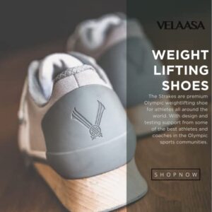 VELAASA Strake | Olympic Weightlifting Shoes | Men and Womens Heavy Lifting Shoes | Cross Training | Powerlifting Apparel | Shoes for Squats | Lifting Gear | Spring Blue - 8.5 M / 10.0 W