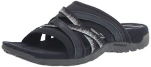 merrell women's terran 3 cush slide sandal, navy, 7 wide