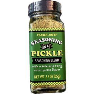 trader joe's seasoning in a pickle, dill pickle flavor (pack of 1)