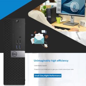 Dell OptiPlex 3040 SFF Desktop Computer Intel Quad Core i7-6700 3.4GHz up to 4.0GHz 16GB New 1TB SSD Built-in WiFi & Bluetooth HDMI Dual Monitor Support Wireless Keyboard & Mouse Win10 Pro (Renewed)