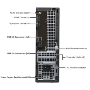 Dell OptiPlex 3040 SFF Desktop Computer Intel Quad Core i7-6700 3.4GHz up to 4.0GHz 16GB New 1TB SSD Built-in WiFi & Bluetooth HDMI Dual Monitor Support Wireless Keyboard & Mouse Win10 Pro (Renewed)