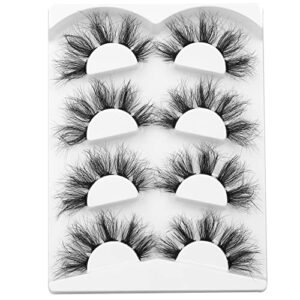 Mink Cluster Lashes Fluffy Long Individual Eyelashe 8D Volume 14-20mm Lashes Pack Dramactic Eyelash Extension Kit Wispy Natural False Eyelashes by HeyAlice