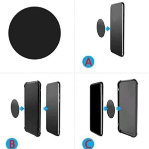 GDMINLO Mount Metal Plate（4Pack） for Magnetic Car Mount Phone Holder with Full Adhesive for Phone Magnet, Magnetic Mount, Car Mount Magnet（2 Rectangle and 2 Round）