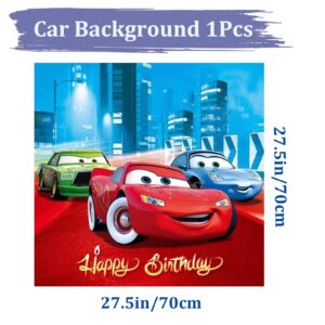 Lnkdeya Cars Race Birthday Party Decoration -87Pcs Racing Cars Foil Balloons Birthday Supplies