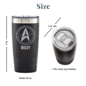 Let's Make Memories Personalized Star Trek Starfleet Logo Tumbler - For Dad - For Him