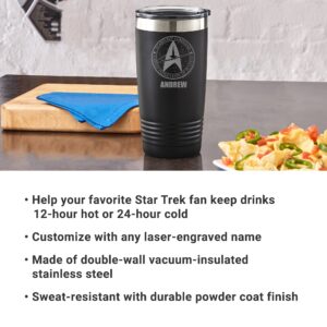 Let's Make Memories Personalized Star Trek Starfleet Logo Tumbler - For Dad - For Him