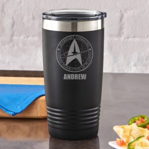 Let's Make Memories Personalized Star Trek Starfleet Logo Tumbler - For Dad - For Him