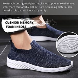 GENMAI SOEASY Women’s Walking Shoes Sneakers Daily Shoes Slip-on Lightweight Comfortable Breathable Blue