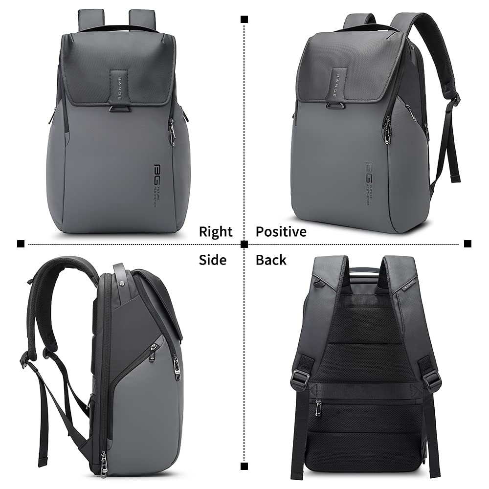 BANGE Backpack for Men,Smart Travel Backpacks, Mens Laptop Waterproof Bag Pack Fits for 15.6inch, Fashion Casual Daypack for Men and Women