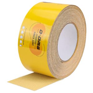 362x - 20 yard sandpaper 80 grit 2-3/4" wide long continuous roll, gold psa longboard sand paper, self adhesive stickyback sandpaper for woodworking and automotive - d dms dimeisi