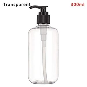 fkjlun soap dispenser pump 100/200/300ml foaming bottle liquid soap whipped mousse points bottling shampoo lotion shower gel foam pump bottles travel hand lotion bottle (color : 300ml transparent)