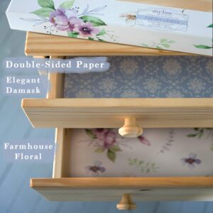 Baby Drawer Liners for Dresser Non Scented, 8 Sheets Kids Closet Liner, Double-Sided Pattern, Baby Drawer Liner Paper, Woodland Nursery Decor for Baby Furniture, Non Adhesive, Unscented 16.5inX22.8in