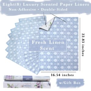 Baby Drawer Liners for Dresser Non Scented, 8 Sheets Kids Closet Liner, Double-Sided Pattern, Baby Drawer Liner Paper, Woodland Nursery Decor for Baby Furniture, Non Adhesive, Unscented 16.5inX22.8in