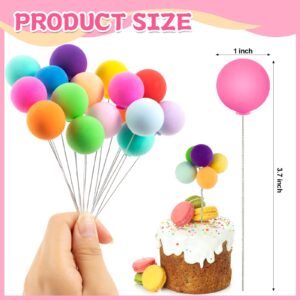36Pcs Colorful Balloon Cake Toppers, 18Colors Mini Cupcake Decorations for Baby Shower, Birthday Party and wedding
