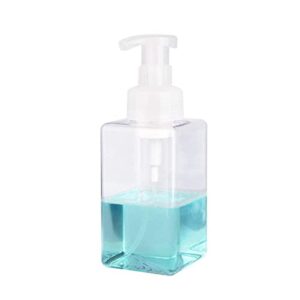 qtbh soap dispenser 450ml foaming dispenser refillable pump bottle for liquid soap shampoo body wash bathroom container for cosmetics soap pump (capacity : 250ml, color : clear)