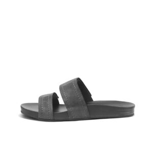 reef velcro vista se sandals for women, black, 9