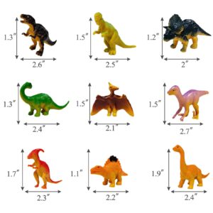 GLAHORSE 26 PCS Dinosaur Cake Toppers With Dinosaur Eggs Leaves Trees Cake Decorations For Birthday,Dinosaur Themed,Jungle Safari, Wild Animals,Kids Party Decorations