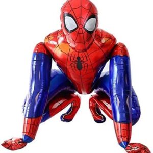 2PCS, Superhero Airwalker Foil Balloon, Medium Size, for Kid Toddler, Birthday Decoration, Supplies Decoration, Large Spidey Balloon