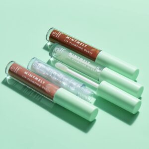 e.l.f. Mint Melt Lip Gloss, High-shine, Hydrating Lip Gloss, Plumps Lips & Creates Subtle, Buildable Color, Vegan & Cruelty-Free, Chocolate Chip