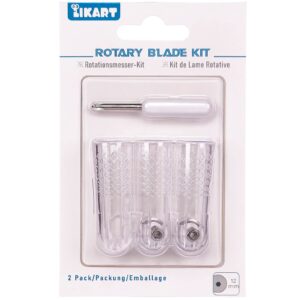 likart 2 pcs rotary blades replacement kit for maker 3/maker,likart rotary blade perfect for heavier fabrics like denim,burlap and more, blade tip only