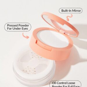 SHEGLAM Insta-Ready Face Powder Loose Under Eye Setting Powder - Translucent