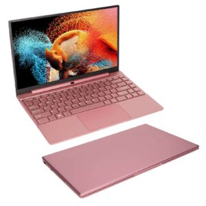 shanrya micro edge notebook, ultra thin 14 inch quad core pink notebook 8g ram 128gb ssd ips hd display for home