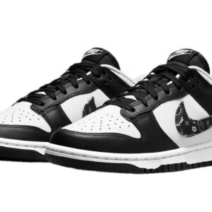 Nike Womens WMNS Dunk Low ESS DH4401 100 Black Paisley - Size 7W