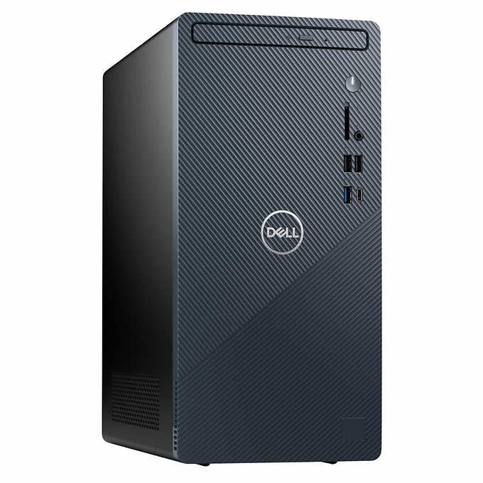 Dell Inspiron I3910 Desktop, 12th Gen Intel i5-12400 Processor, 12GB DDR4, 1TB HDD+256GB SSD, DVD Drive, Intel UHD Graphics, 802.11 ac, Bluetooth, HDMI, Windows 11 Home – Blue