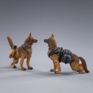 JOYTOY 1/18 Action Figures Military Dogs Collection Model for Boys Gift (2 Set of Dogs)