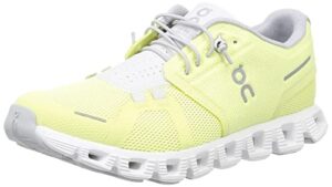 on running cloud 5 women's running shoes sneakers (hay - frost, us_footwear_size_system, adult, women, numeric, medium, numeric_8_point_5)