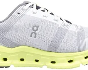 On Women's Cloudgo Sneakers, Frost/Hay, White, Green, 5 Medium US