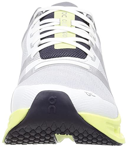 On Women's Cloudgo Sneakers, Frost/Hay, White, Green, 5 Medium US