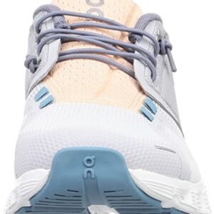 ON Women's Cloud 5 Push Sneakers, Glacier/Undyed White, 8