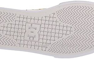 DC Women's Manteca Hi TXSE Skate Shoe, White/Black/Flower, 11