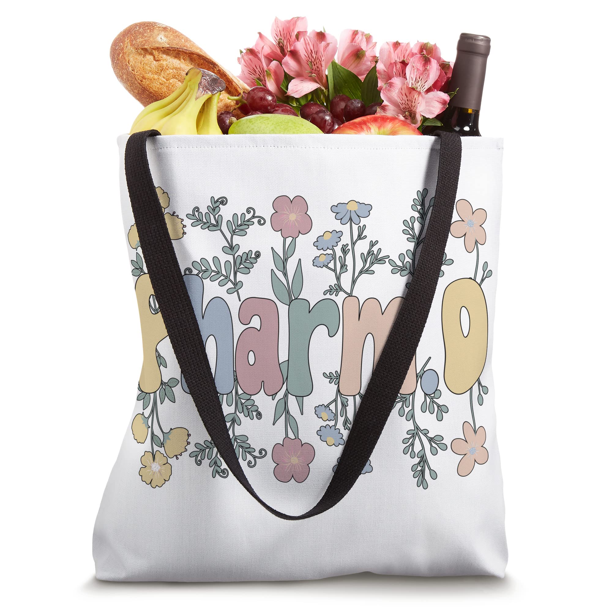 Groovy PharmD Flowers Doctor Of Pharmacy Tote Bag