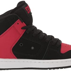 DC Men's Manteca 4 Hi High Top Casual Skate Shoe Sneaker, Black/RED, 12.5