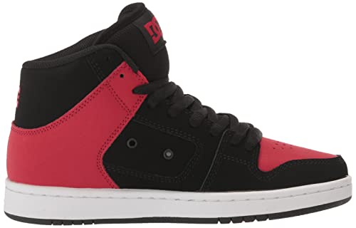 DC Men's Manteca 4 Hi High Top Casual Skate Shoe Sneaker, Black/RED, 12.5