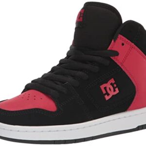 DC Men's Manteca 4 Hi High Top Casual Skate Shoe Sneaker, Black/RED, 12.5