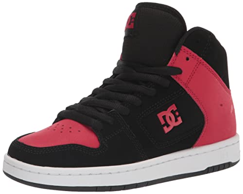 DC Men's Manteca 4 Hi High Top Casual Skate Shoe Sneaker, Black/RED, 12.5