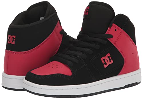 DC Men's Manteca 4 Hi High Top Casual Skate Shoe Sneaker, Black/RED, 12.5