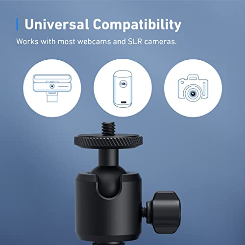 AnkerWork Mini Tripod, Camera Tripod, Tripod Stand for Webcam, Small Flexible Tripod