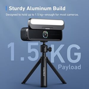 AnkerWork Mini Tripod, Camera Tripod, Tripod Stand for Webcam, Small Flexible Tripod