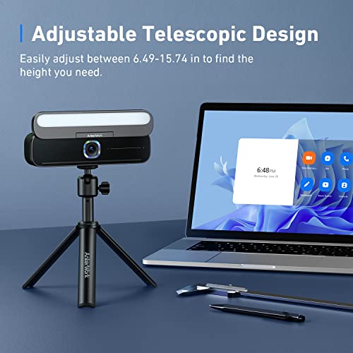 AnkerWork Mini Tripod, Camera Tripod, Tripod Stand for Webcam, Small Flexible Tripod