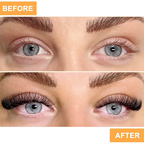 Lash Clusters 40D-0.07D-9-16MIX B&Q 280 Clusters False Eyelash 20D 30D 40D Individual Lashes Cluster DIY Eyelash Extensions at Home (40D-0.07D,9-16MIX)