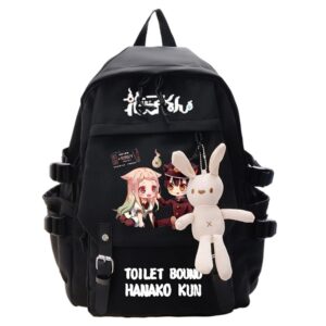 cosabz anime toilet bound jibaku shounen hanako kun backpack schoolbag cosplay mochila kawaii backpack with pendant girls (15)