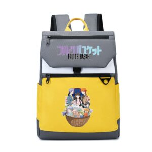 tpstbay cartoon pink bookbag oxford daypack women kawaii travel backpack anime laptop bagpack,yellow(1)
