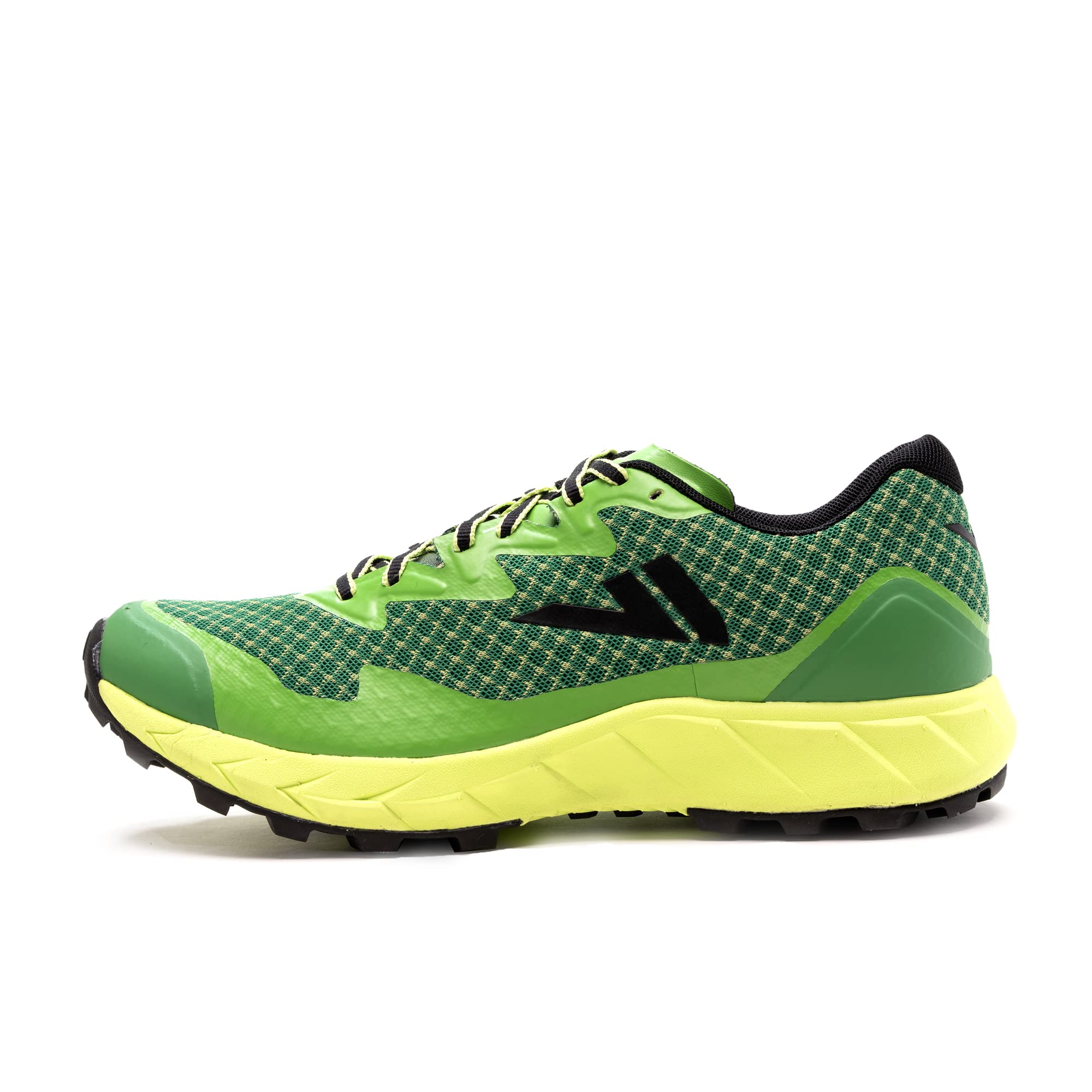 VJ Ultra 2 Long-Range Race Trail Running Shoes with Rock Plate and More Grip - M 6.5/W 8 Green