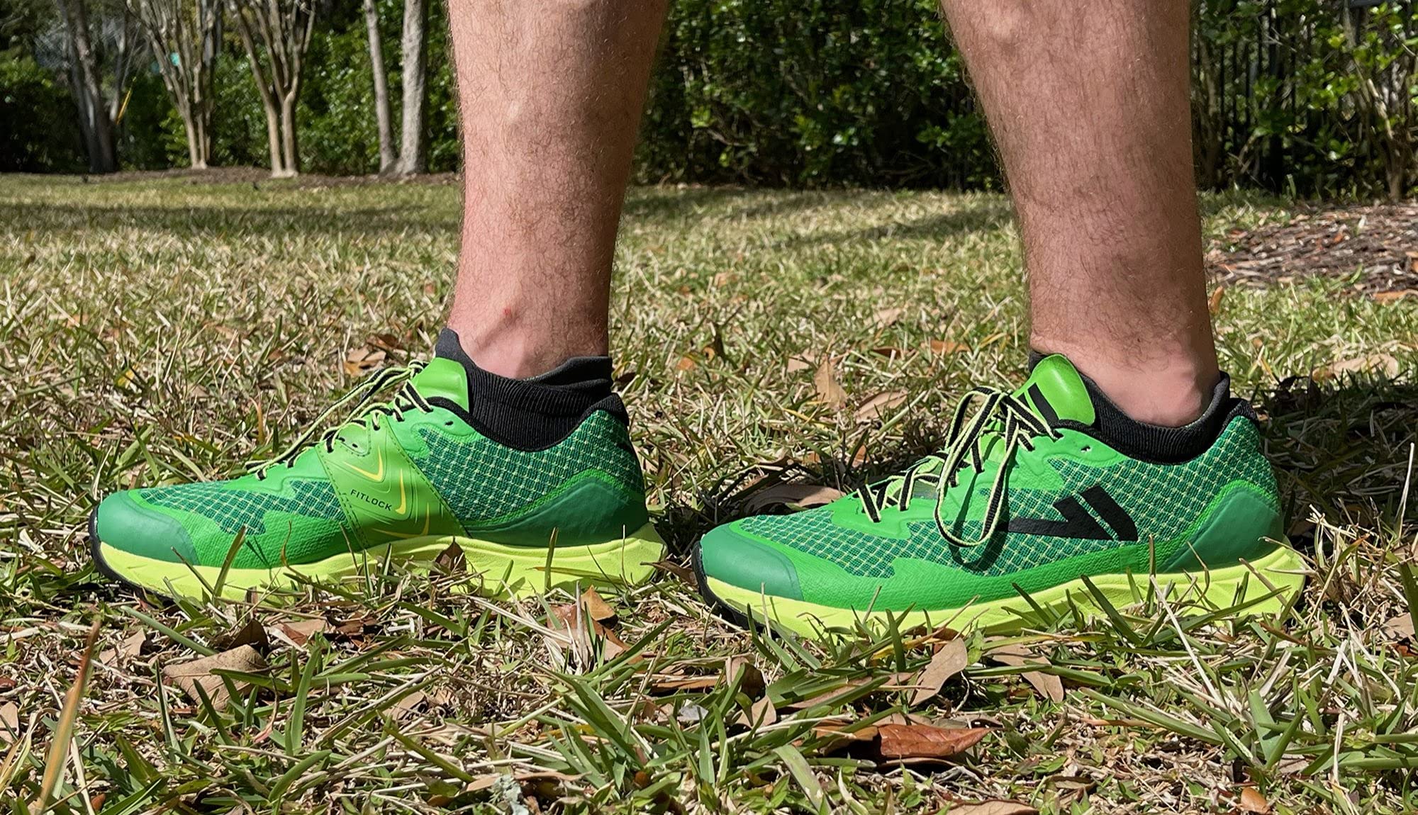 VJ Ultra 2 Long-Range Race Trail Running Shoes with Rock Plate and More Grip - M 6.5/W 8 Green