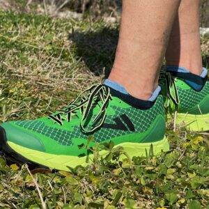 VJ Ultra 2 Long-Range Race Trail Running Shoes with Rock Plate and More Grip - M 6.5/W 8 Green